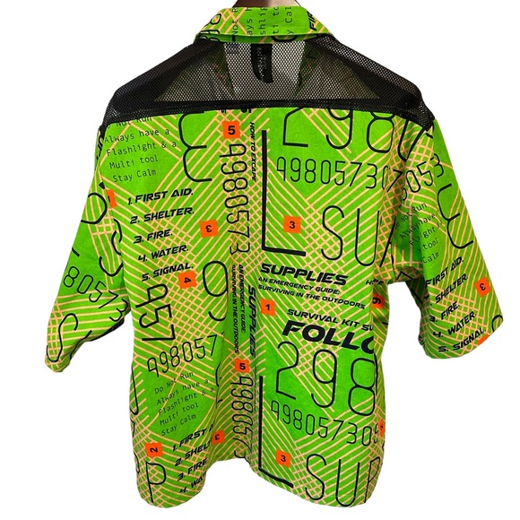 Collusion Funky Zip Up Shirt M - Picture 3 of 7